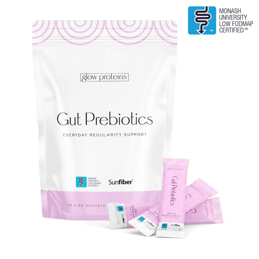 Gut Prebiotics travel pouch with individual sachets - prebiotic fibre for constipation and bloating